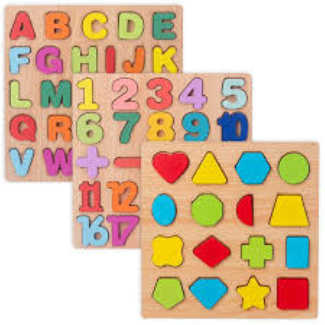 WOODEN ALPHABET BOARD